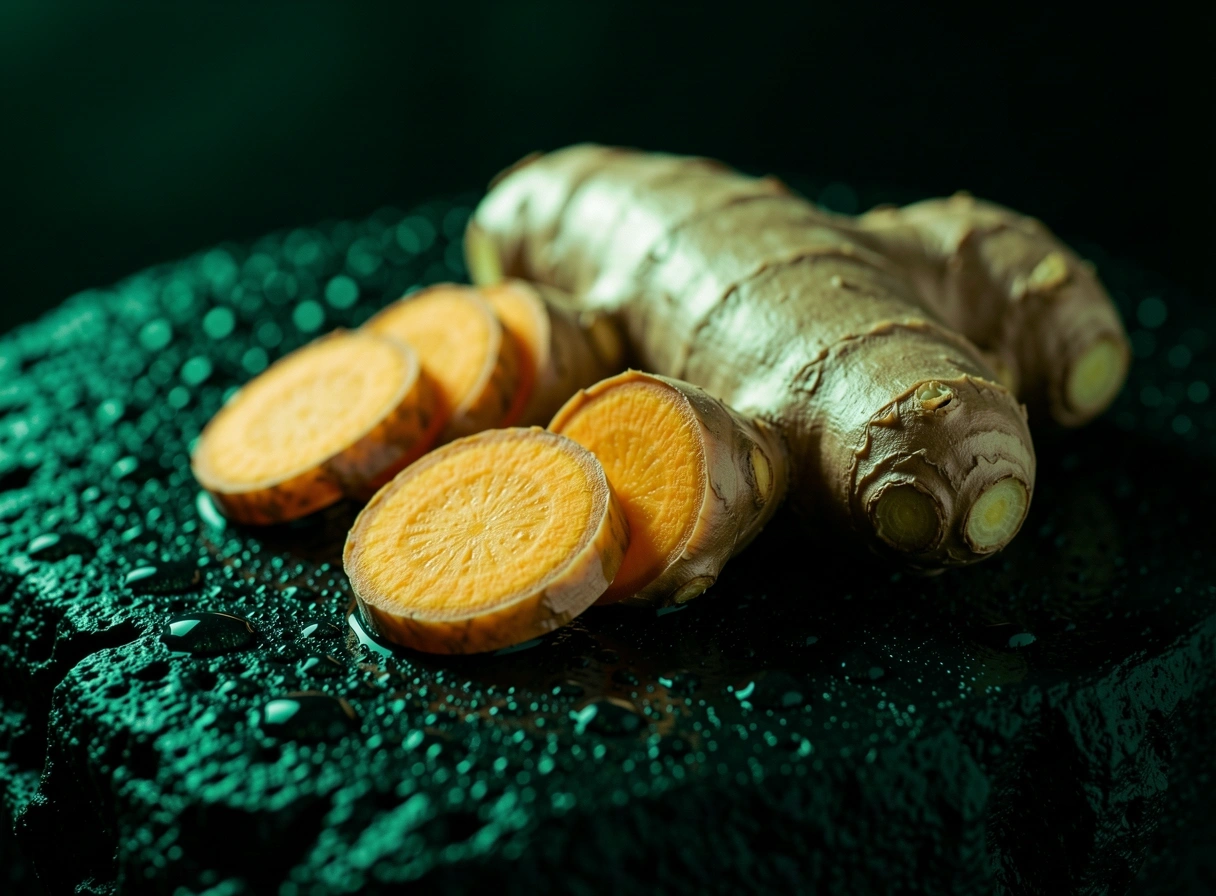 Curcumin and Ginger macro inspection